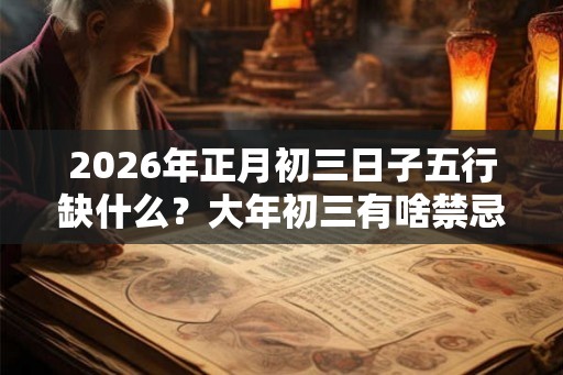 2026年正月初三日子五行缺什么？大年初三有啥禁忌？