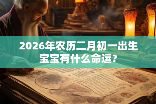 2026年农历二月初一出生宝宝有什么命运？