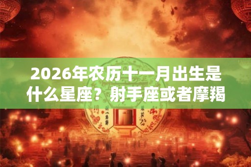 2026年农历十一月出生是什么星座？射手座或者摩羯座