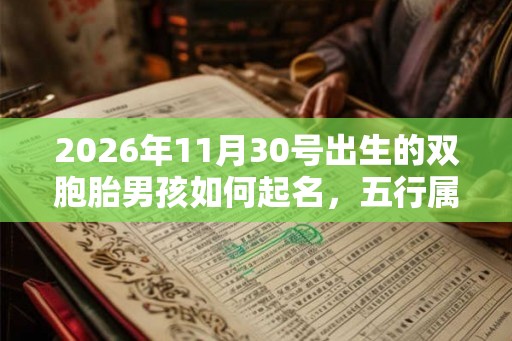 2026年11月30号出生的双胞胎男孩如何起名,五行属什么 2026年11月30号出生的双胞胎男孩如何起名,五行属什么