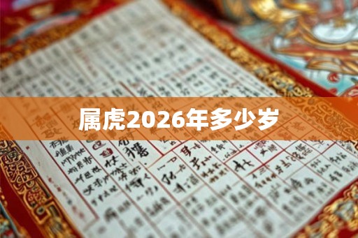 属虎2026年多少岁