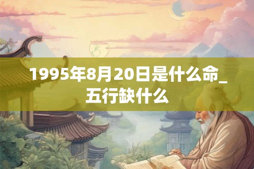 1995年8月20日是什么命_五行缺什么