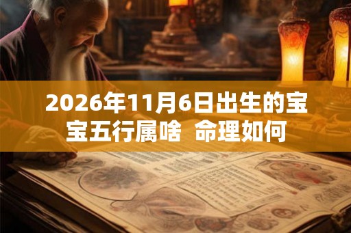 2026年11月6日出生的宝宝五行属啥  命理如何