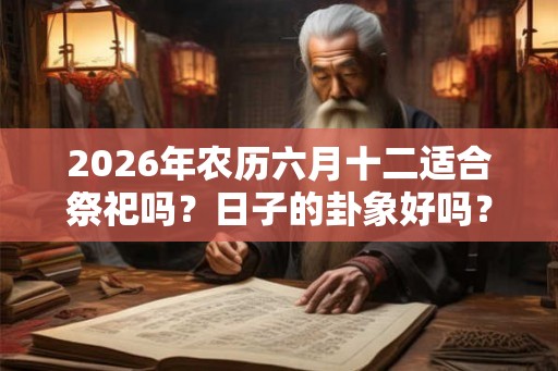 2026年农历六月十二适合祭祀吗？日子的卦象好吗？