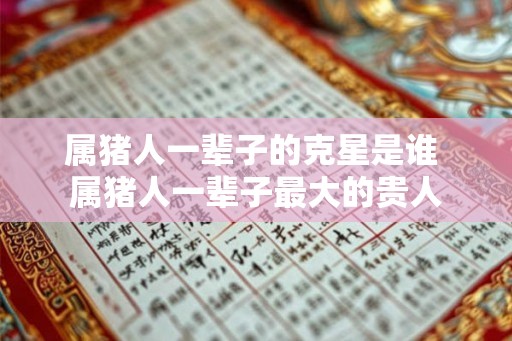 属猪人一辈子的克星是谁 属猪人一辈子最大的贵人 属猪人一辈子的克星是谁 属猪人一辈子最大的贵人