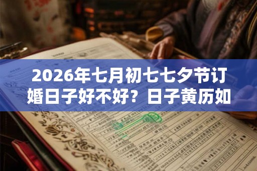 2026年七月初七七夕节订婚日子好不好?日子黄历如何? 2026年七月初七七夕节订婚日子好不好?日子黄历如何?