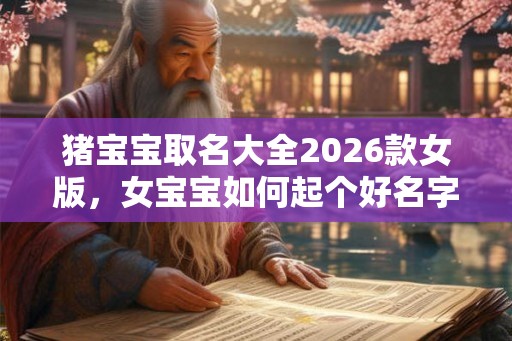 猪宝宝取名大全2026款女版，女宝宝如何起个好名字？