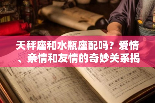 天秤座和水瓶座配吗？爱情、亲情和友情的奇妙关系揭秘