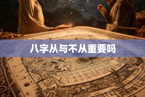 八字从与不从重要吗
