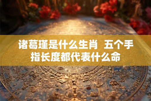诸葛瑾是什么生肖  五个手指长度都代表什么命