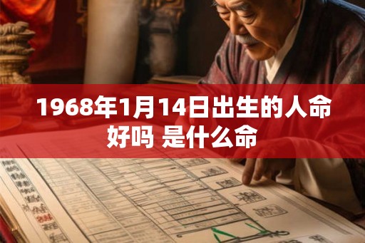 1968年1月14日出生的人命好吗 是什么命