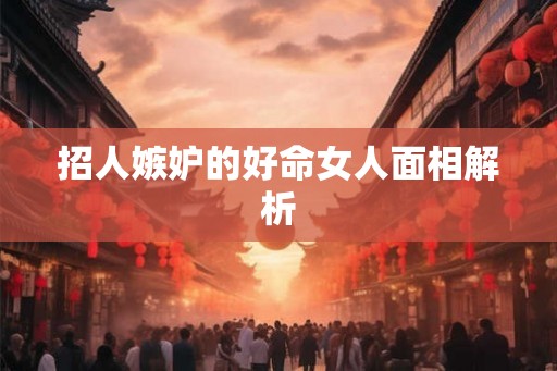 招人嫉妒的好命女人面相解析