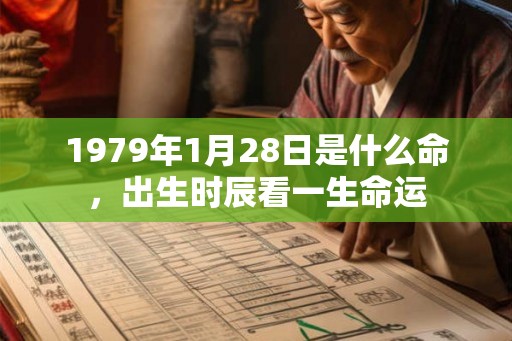 1979年1月28日是什么命，出生时辰看一生命运