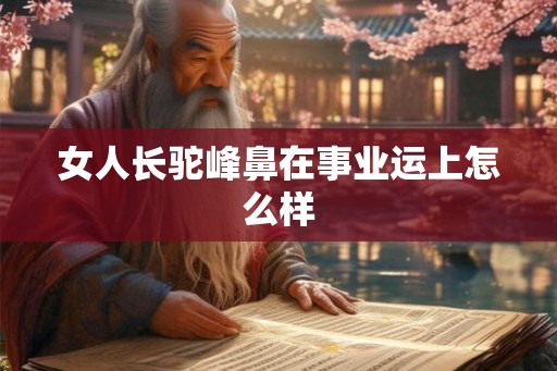 女人长驼峰鼻在事业运上怎么样