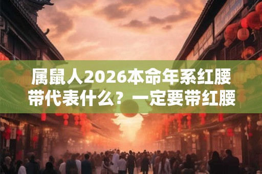 属鼠人2026本命年系红腰带代表什么？一定要带红腰带吗？