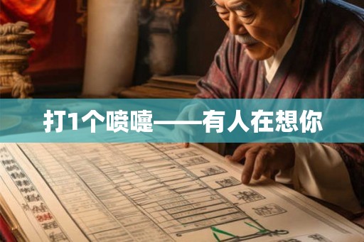 打1个喷嚏——有人在想你