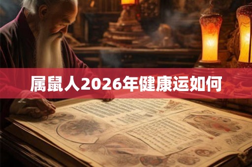 属鼠人2026年健康运如何