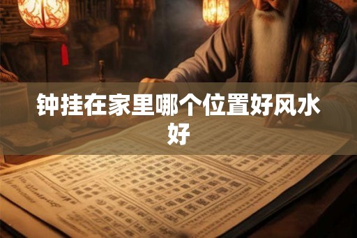 钟挂在家里哪个位置好风水好