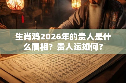 生肖鸡2026年的贵人是什么属相？贵人运如何？