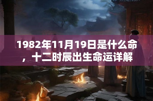 1982年11月19日是什么命,十二时辰出生命运详解 1982年11月19日是什么命,十二时辰出生命运详解
