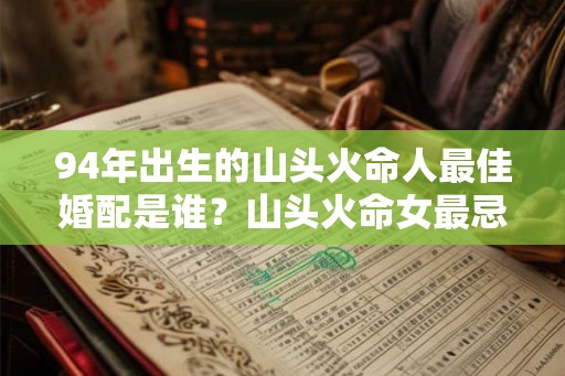 94年出生的山头火命人最佳婚配是谁？山头火命女最忌讳什么？