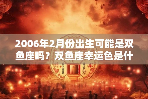 2006年2月份出生可能是双鱼座吗？双鱼座幸运色是什么？