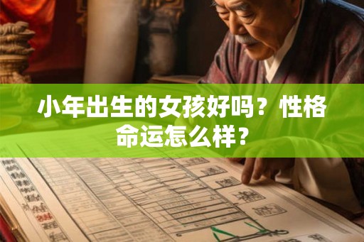 小年出生的女孩好吗?性格命运怎么样? 小年出生的女孩好吗?性格命运怎么样?