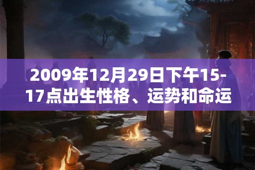 2009年12月29日下午15-17点出生性格、运势和命运