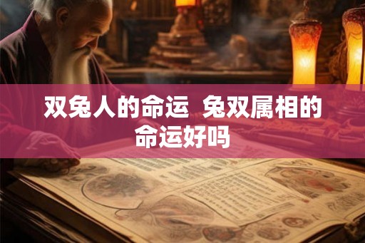 双兔人的命运  兔双属相的命运好吗