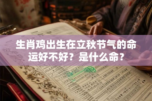 生肖鸡出生在立秋节气的命运好不好？是什么命？