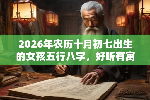 2026年农历十月初七出生的女孩五行八字，好听有寓意的名字