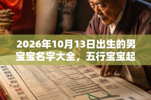 2026年10月13日出生的男宝宝名字大全，五行宝宝起名推荐