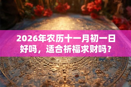 2026年农历十一月初一日好吗，适合祈福求财吗？