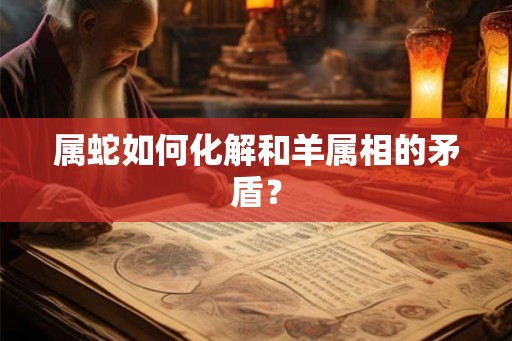 属蛇如何化解和羊属相的矛盾？