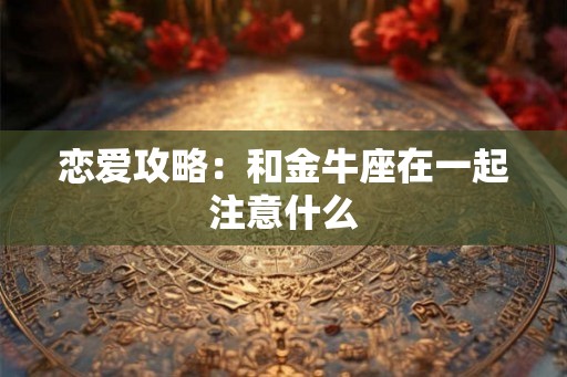 恋爱攻略:和金牛座在一起注意什么 恋爱攻略:和金牛座在一起注意什么