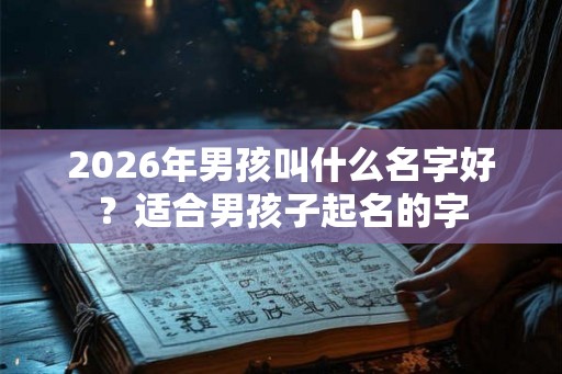 2026年男孩叫什么名字好？适合男孩子起名的字