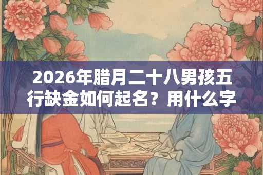 2026年腊月二十八男孩五行缺金如何起名？用什么字比较好？