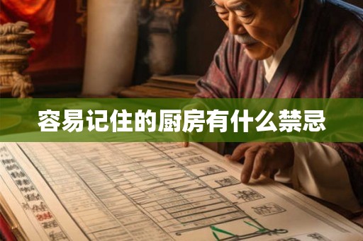 容易记住的厨房有什么禁忌 容易记住的厨房有什么禁忌