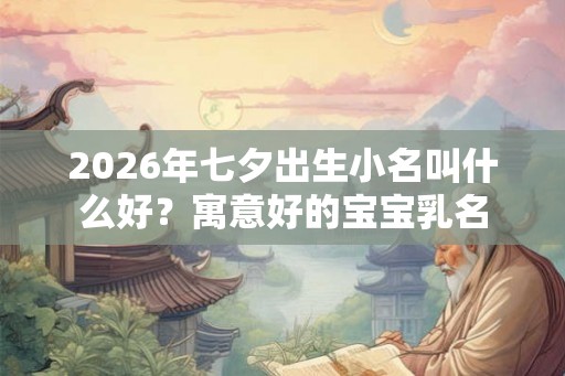2026年七夕出生小名叫什么好？寓意好的宝宝乳名