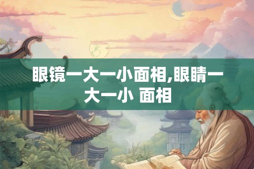 眼镜一大一小面相,眼睛一大一小 面相