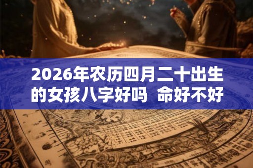 2026年农历四月二十出生的女孩八字好吗  命好不好