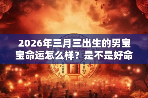 2026年三月三出生的男宝宝命运怎么样？是不是好命？