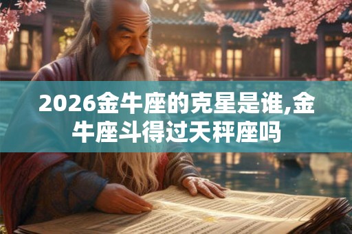 2026金牛座的克星是谁,金牛座斗得过天秤座吗 2026金牛座的克星是谁,金牛座斗得过天秤座吗