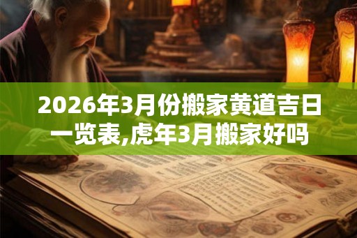 2026年3月份搬家黄道吉日一览表,虎年3月搬家好吗 2026年3月份搬家黄道吉日一览表,虎年3月搬家好吗