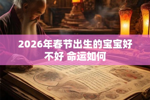2026年春节出生的宝宝好不好 命运如何