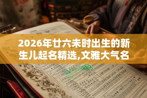 2026年廿六未时出生的新生儿起名精选,文雅大气名字