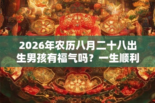 2026年农历八月二十八出生男孩有福气吗？一生顺利吗？