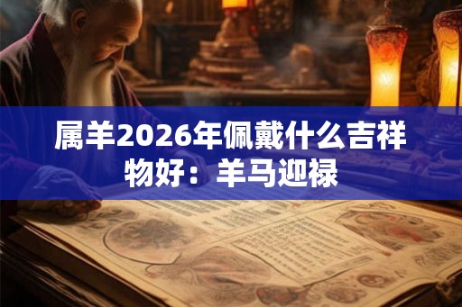 属羊2026年佩戴什么吉祥物好:羊马迎禄 属羊2026年佩戴什么吉祥物好:羊马迎禄