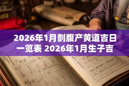 2026年1月剖腹产黄道吉日一览表 2026年1月生子吉日