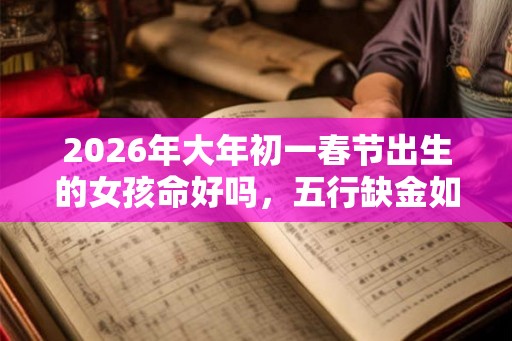 2026年大年初一春节出生的女孩命好吗,五行缺金如何取名? 2026年大年初一春节出生的女孩命好吗,五行缺金如何取名?